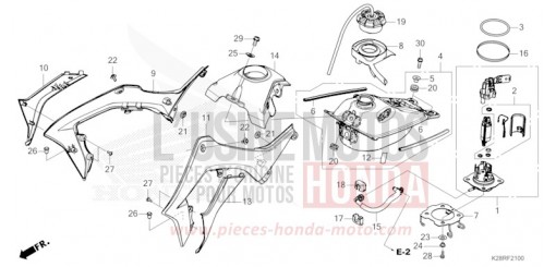 FUEL TANK CRF125FBS de 2025
